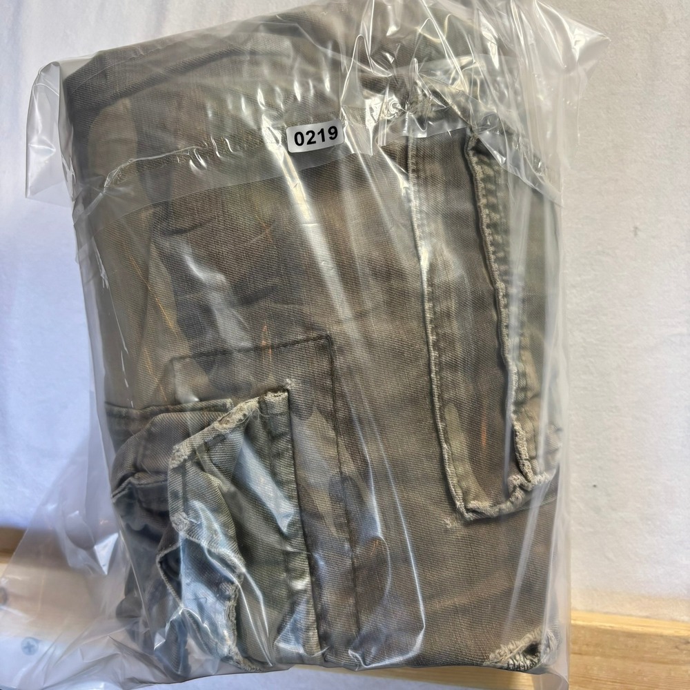 Y2K Abercrombie & Fitch Cargo Shorts Mens 32 Camo Vintage Fatigues Paratrooper - Picture 13 of 13